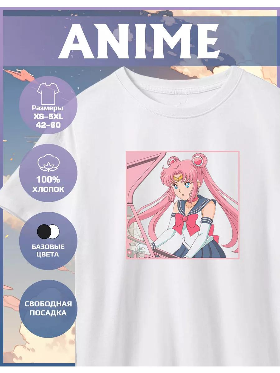 Anime Print T-shirt 3XL