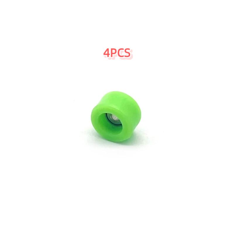 4Pcs Durable Professional Bearing Wheel Urethane Pu Metal Fingerboard Wheels Mini Cnc Finger Skate Board Accessory