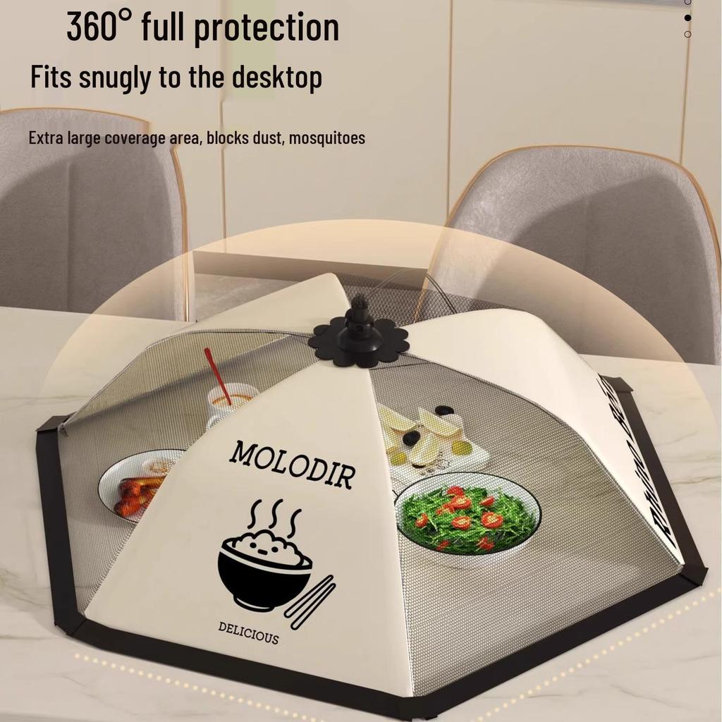 Foldable Fly-Proof Mesh Food Cover for Leftovers