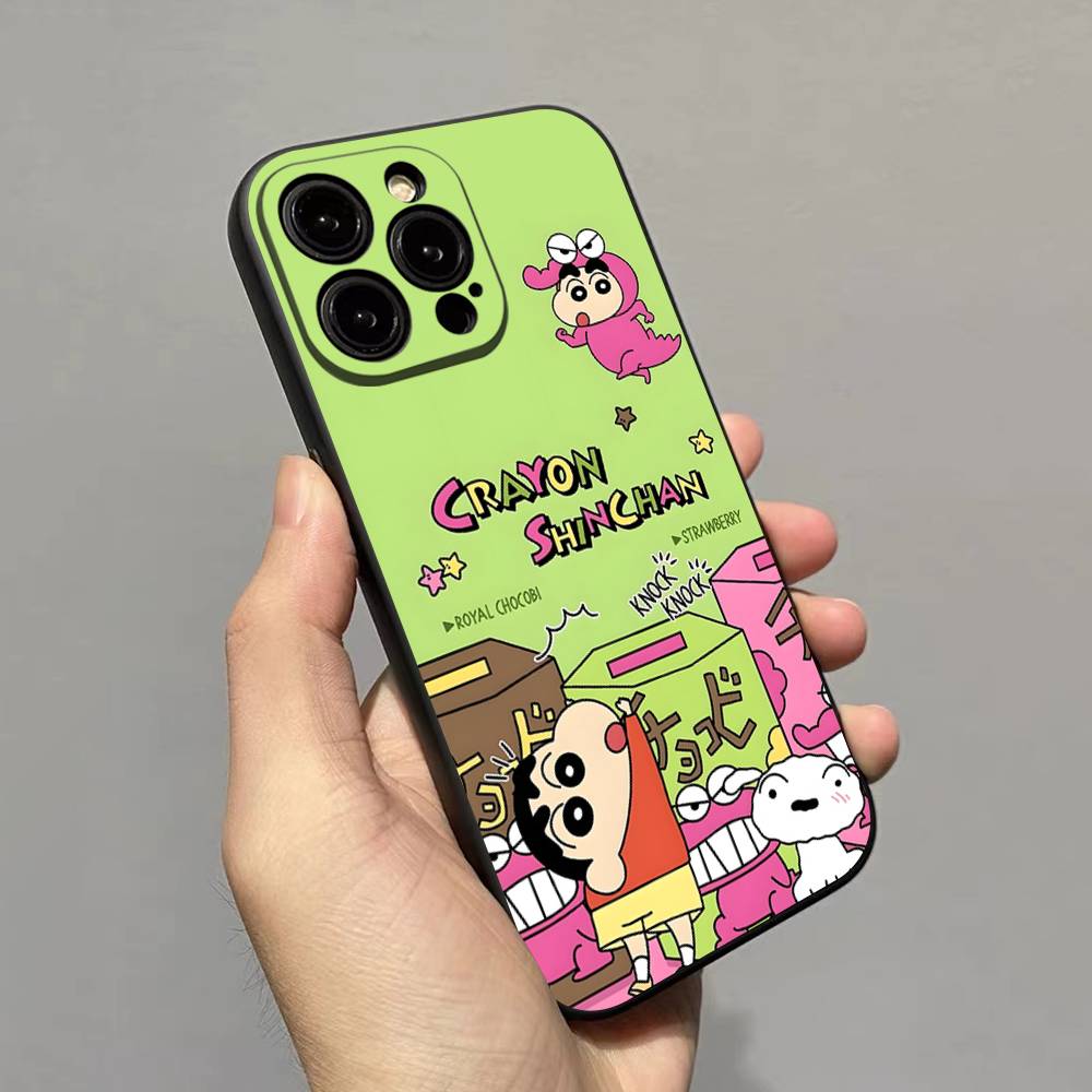 Anime Crayon Shin-Chan Phone Case For Iphone 17 Air 16 15 14 13 12 11 Pro Max 16 15 14 Plus TPU Soft Case