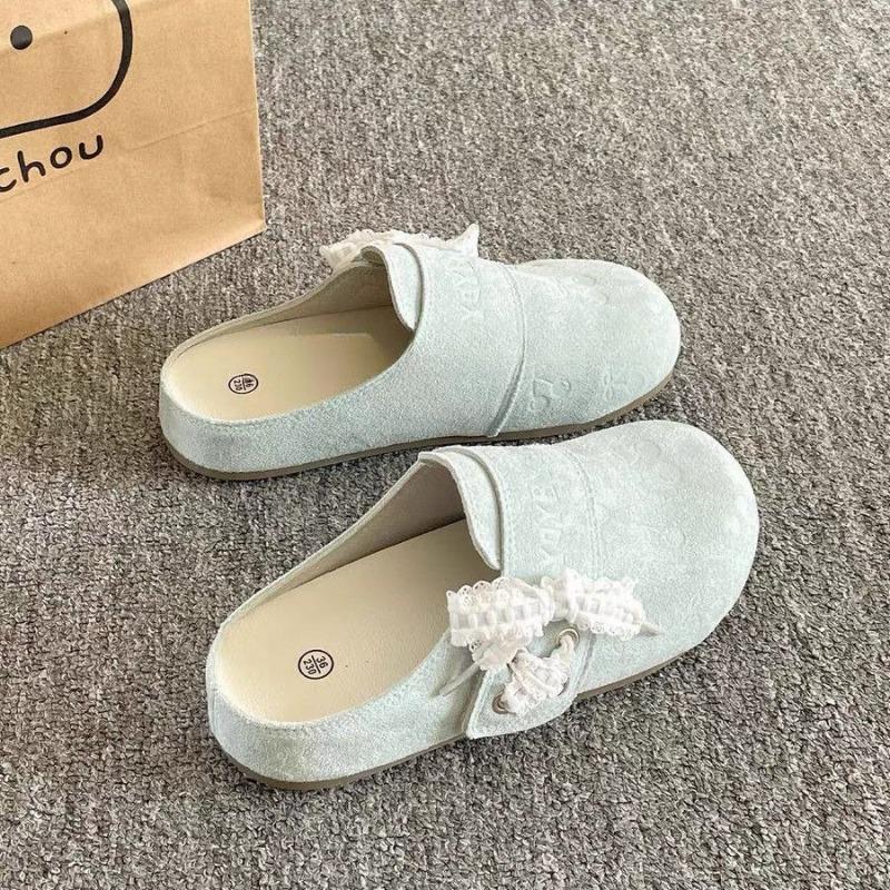 One-pedal Sandals Women's New Summer with Skirt Bag Head Half Slippers Lazy Shoes