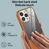 2 IN 1 Splicing Leather Texture Clear Acrylic Case For iPhone 16 15 14 Plus   11 Pro Max Metal Lens Protect Shockproof Cover