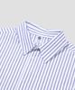 AGOD Crop Half Stripe Shirt [Navy]