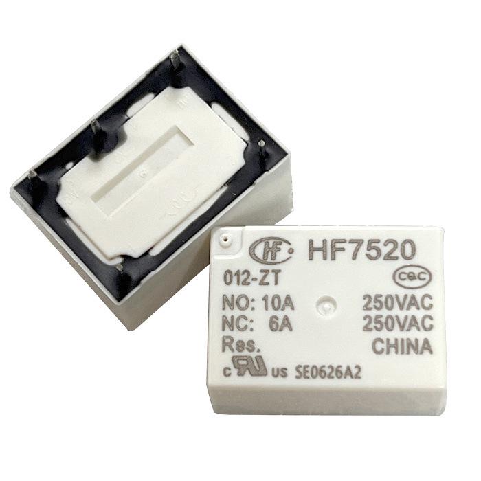 Brand New HF7520-012-ZT Power Relay, 5-Pin 6A Load, Changeover, Solder Paste Type