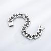 Punk Polished Stainless Steel Men's Geometric Bracelet – Fade Resistant