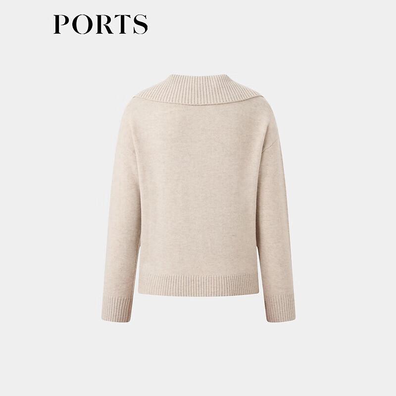 

PORTS Женский свитер ST8K402NKW011 из 100% шерсти с круглым вырезом L