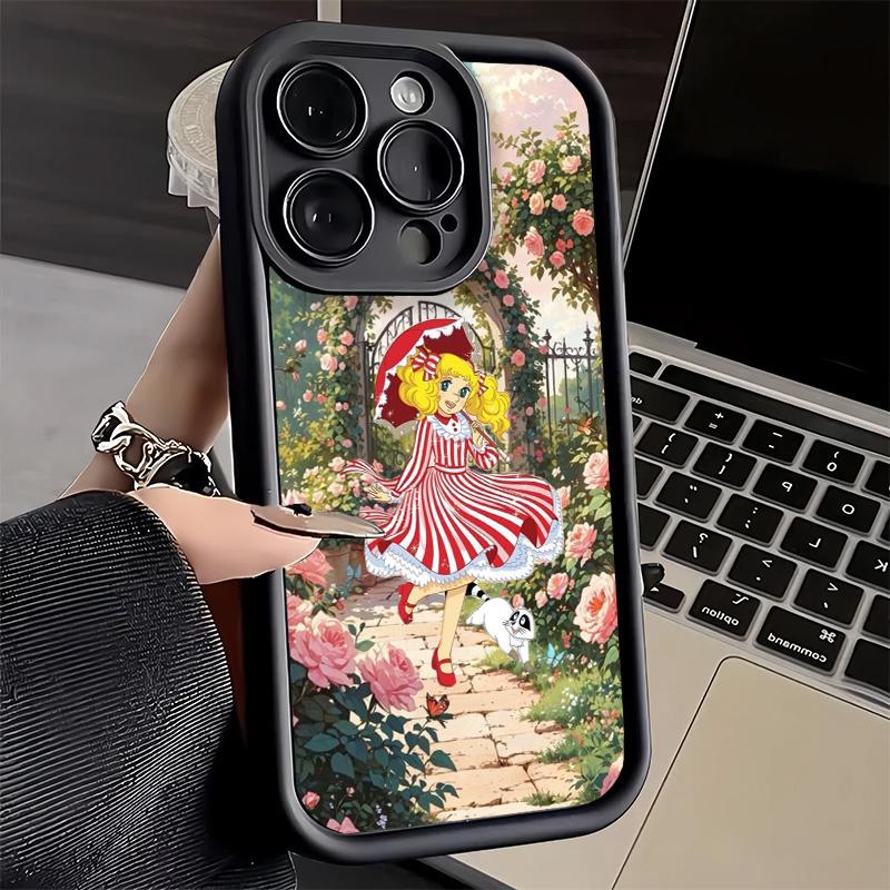 Phone Case for iPhone 17 Air 16E 15 16 Pro Max Anime Candy Candy Cover 14 Plus 13 12 Mini Soft Shell Silicone Fundas