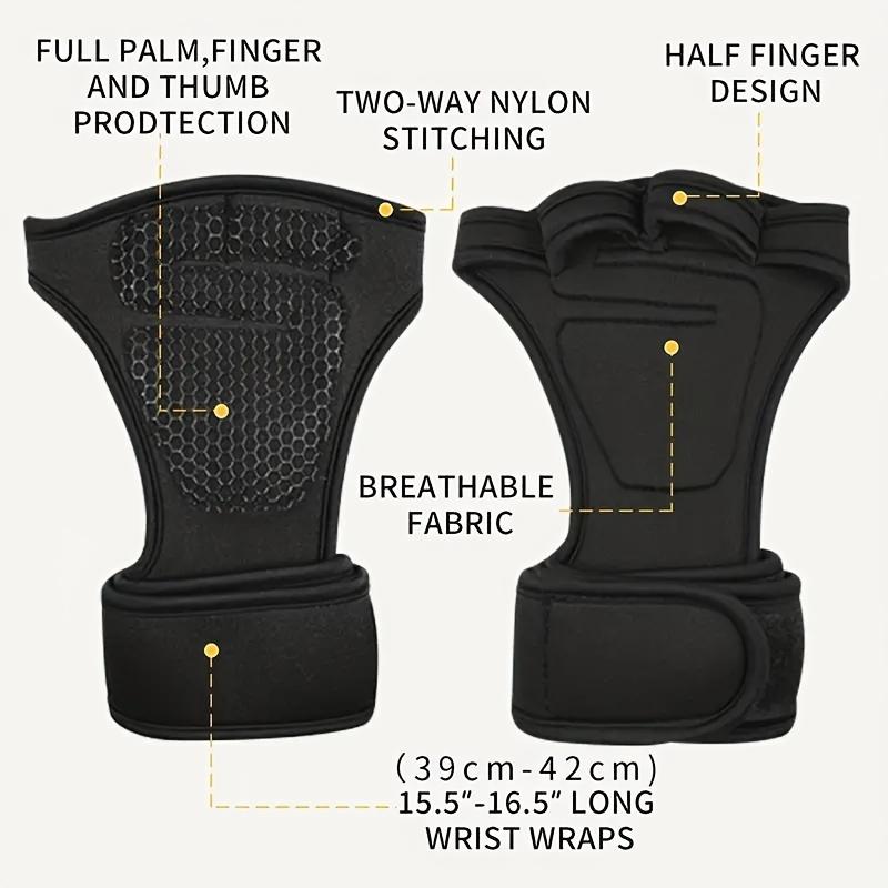 Durable 1PR Fitness Gloves: Anti-Wear Grip for Men and Women's Weightlifting and Workout
