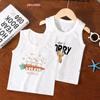 Pure Cotton Cartoon Sleeveless Summer Vest for Infants & Toddlers