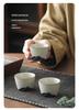 Chinese Ceramic Tea Cup Set - Tasting, Host, Household, Water, Wine Cups with Gift Box