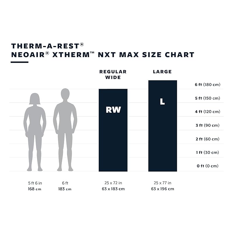 Therm-a-Rest NeoAir Xtherm NXT MAX Ultralight Camping and Backpacking Sleeping Pad, Neptune, Large