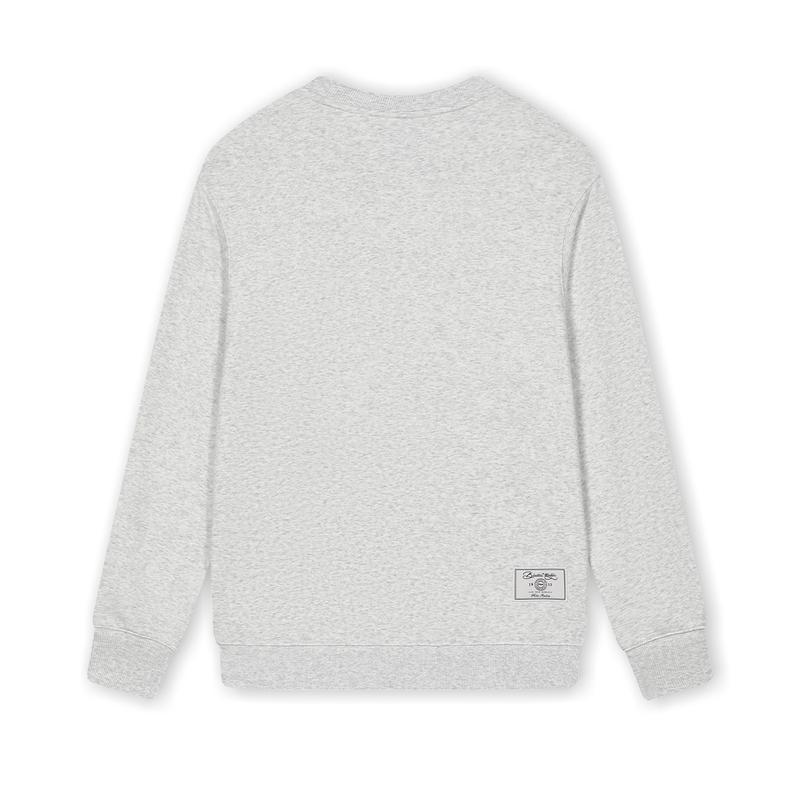 Fila Mikiny Pánské Měsíční Šepot Melírovaná Šedá Kulatý Výstřih Střední Běžný F11U439203FMG