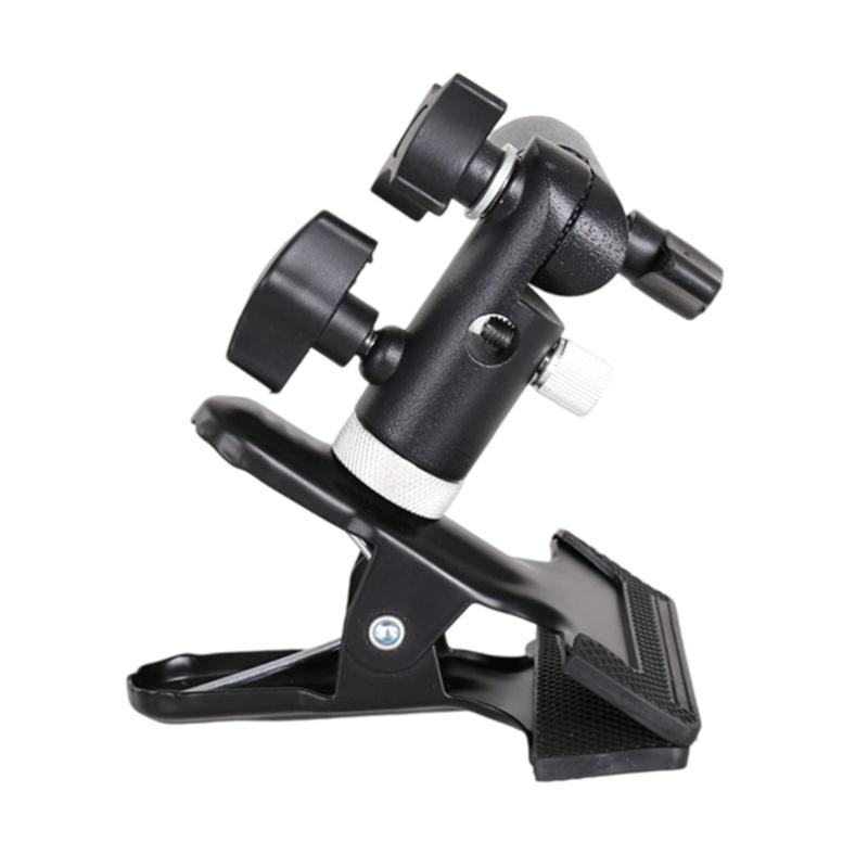 

Clamp Clip Holder Light Stand Mount Bracket with Umbrellas Reflectors Holder and 1/4 3/8 inches Female Screw Adapter for Photography Studio 1