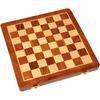 Kid Wooden Folding Handmade Chess Board Set With Magnetic Pieces With Extra Queen, 2 Players | 12.5X12.5 Inches |Multicolored