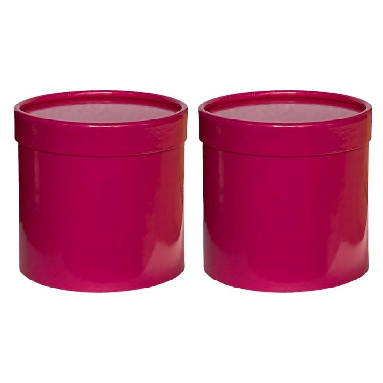 Two Tiny Floral Display Buckets Sturdy Base Gift Wrapping Boxes For Artistic Arrangements Home Or Office Decoration Use