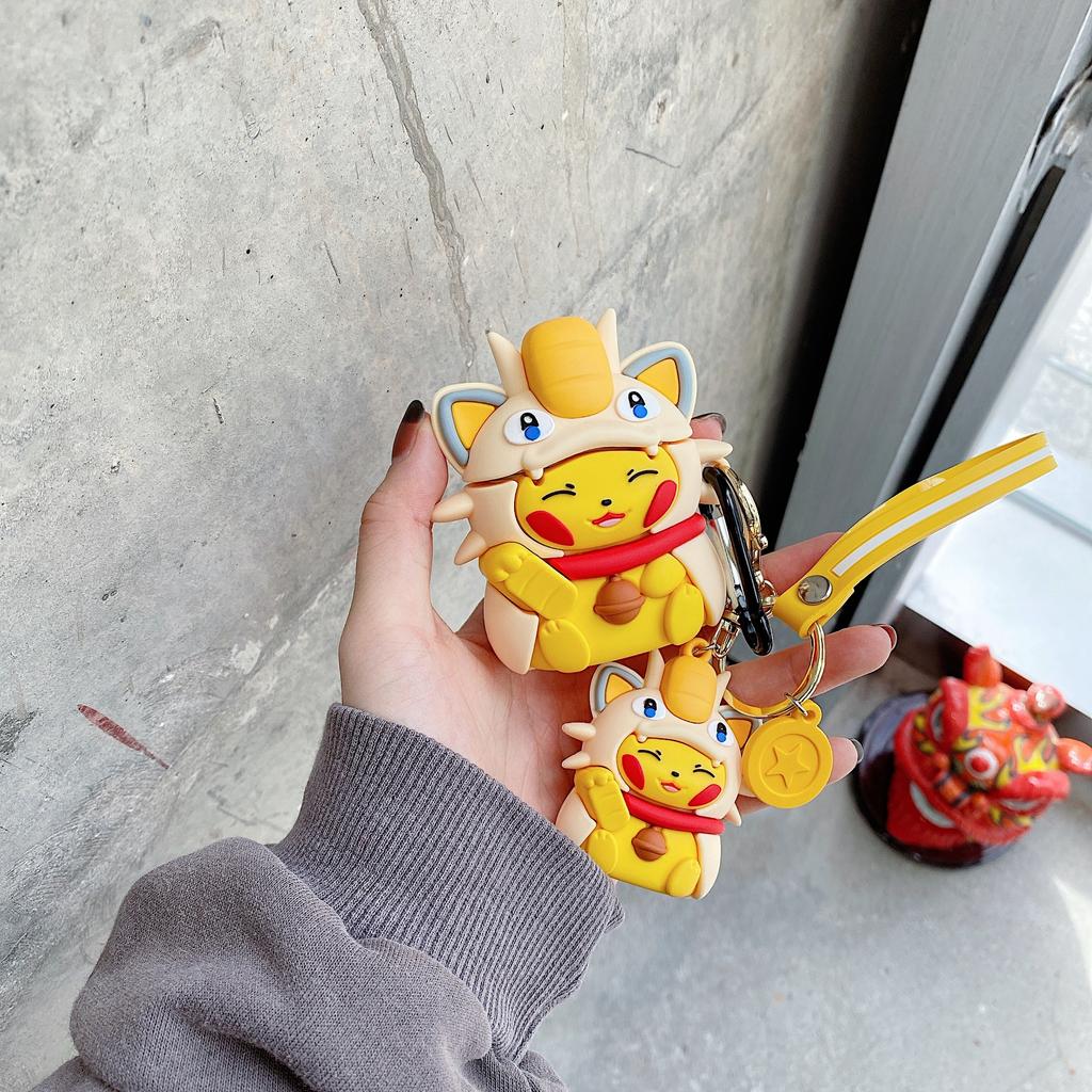 Cute Lucky Cat Pickup AirPods pro1 Apple Bluetooth Headset Case 1/1 Generation Cartoon Protective Case