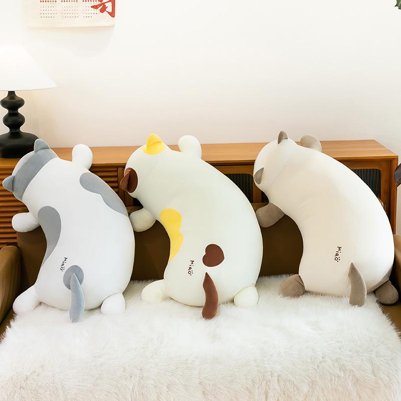 Cuscino Abbracciabile Peluche Gatto Carino per Bambini - Compagno del Sonno e Regalo di Compleanno