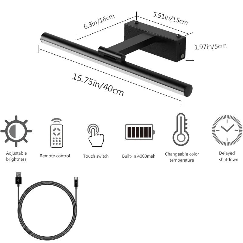 

Modern LED Wall Lamp Touch Switch Dimming Rechargeable For Bedroom Bathroom Living Room Dining Room Indoor Lighting Room Decor Stepless Dimming