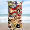 Luffy Zoro Anime Print Beach Towel, Large Soft Quick Dry Towel for Beach Camping Swimming