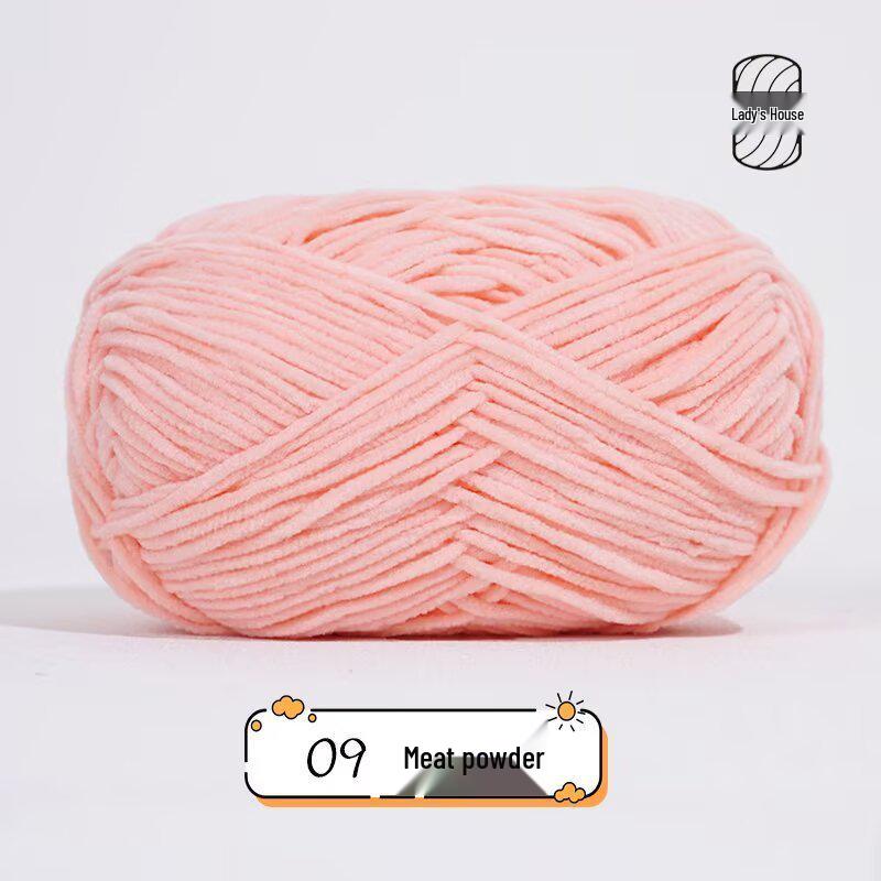 Meng Xiao Ya Matte Chenille Golden Velvet DIY Crochet Doll Bag Kit