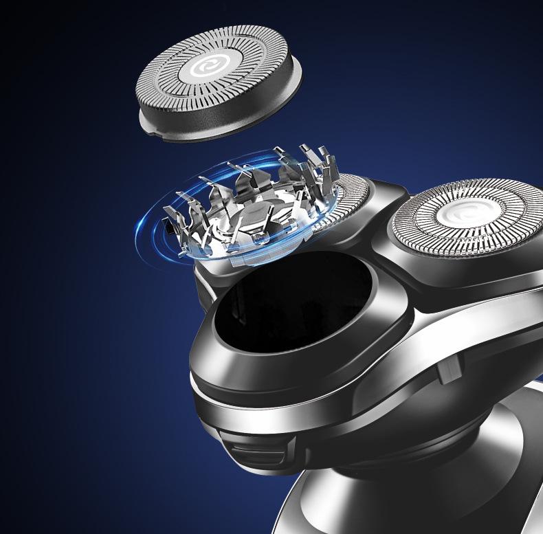 Yangzi Mini Electric Shaver for Men - Small Beard Trimmer, Super Clean Steel Cutter.