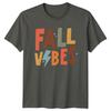 Fall Vibes TShirt Retro 70s Aesthetic Autumn Seasonal Gift For Him And Her