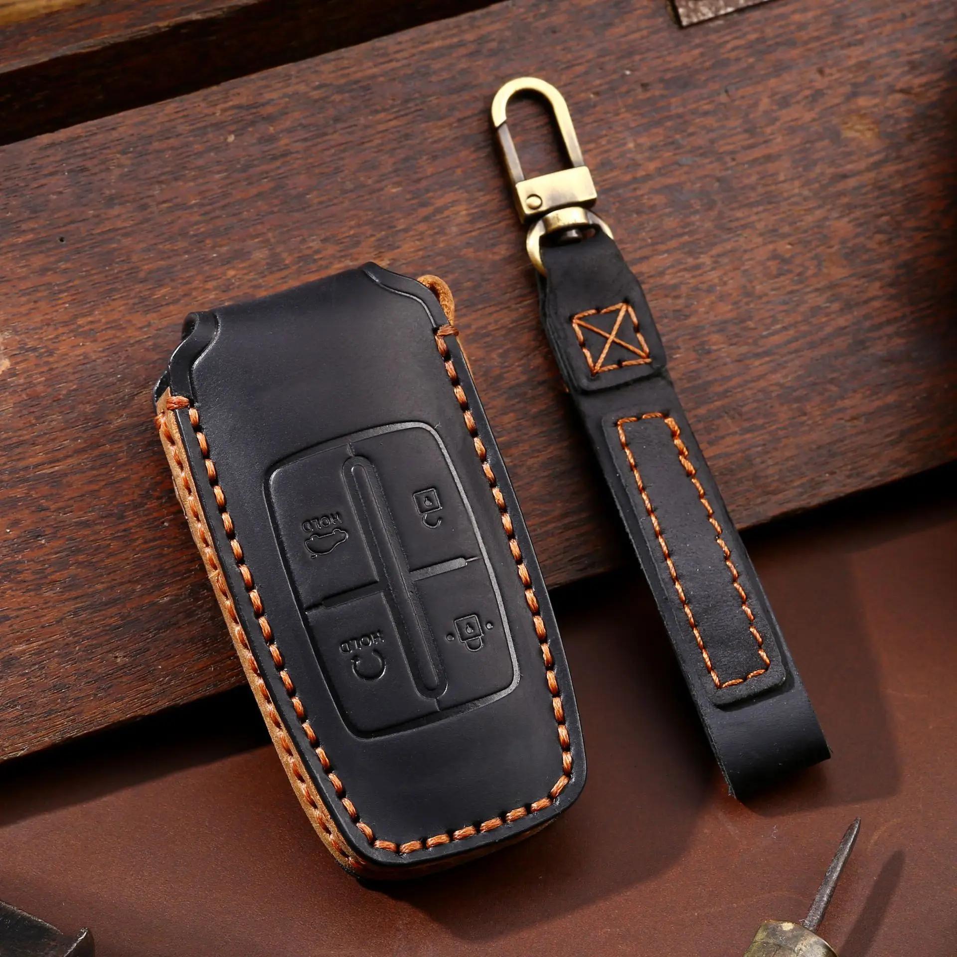 

8/6/4 Button Car Key Case Cover Holder Key Shell for Hyundai Genesis GV70 GV80 GV90 2020 2021 2022 Keychain Accessories
