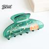 Dark Style Hair Accessory Claw for Women Halloween Themed Clip with Pumpkins Bats Multi-hair Bundle Skeletons Prints Transparent Acrylic Shark Claw,