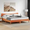 Headboard Wax Brown 200 Cm Solid Pine Wood