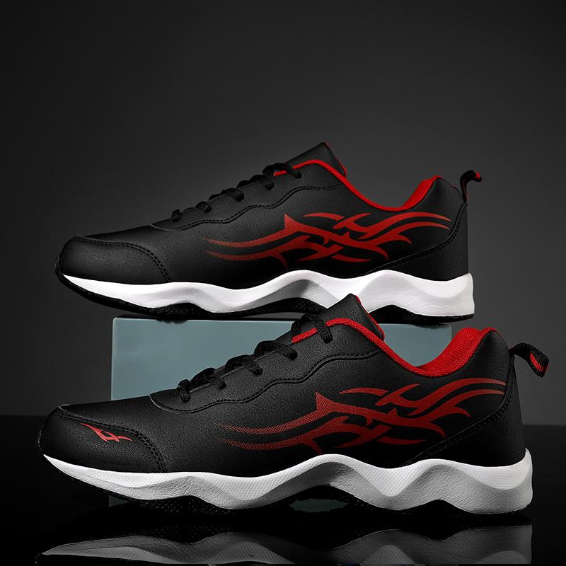 Fashion Brand Mens Shoes Flat Casual Sneakers Men's Four Seasons Outdoor Sports Breathable Running Shoes Thick Bottom Non-slip Shoes