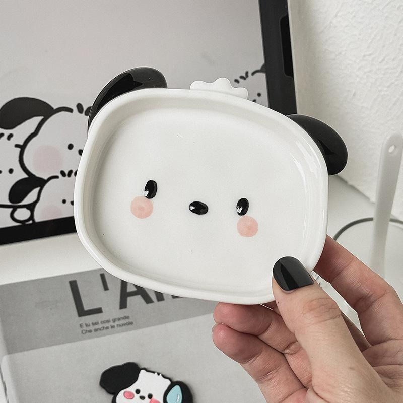 Cartoon Animal Seasoning Dish Plastic Salad Dipping Dish Creative Plate Snack Seasoning Dish Plate Kitchen Supplies Tableware