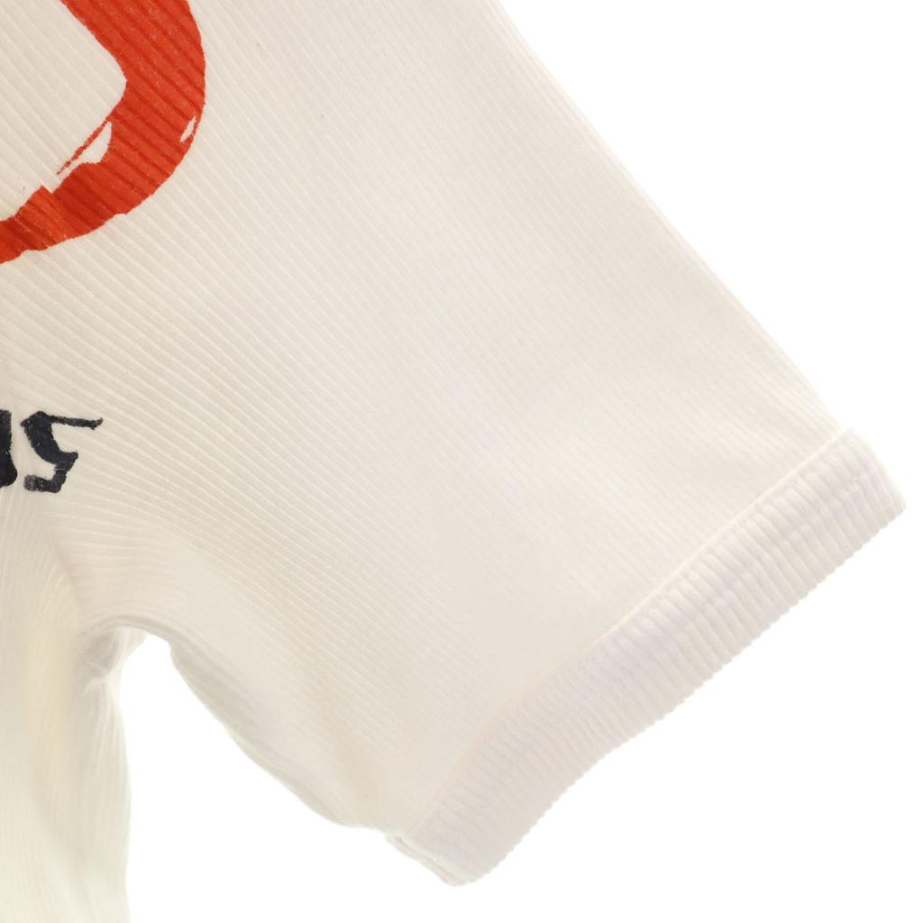 Armani Jeans Short Sleeve Rib T-shirt L White Women Used