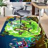 Alien Adventure Space Carpet For Playroom Bedroom Living Room Sofa Home Decorkids Game Area Rug Nonslip Floor Mat