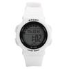 Montre numérique tendance Lumières lumineuses Étanche Montres électroniques pour enfants9109 Blanc