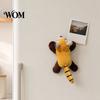 Stuffed Animal Fridge Magnet Plush Decoration, Panda Magnetic Ornament, Metal Surface Raccoon Shape Refrigerator for Home Kitchen Decor