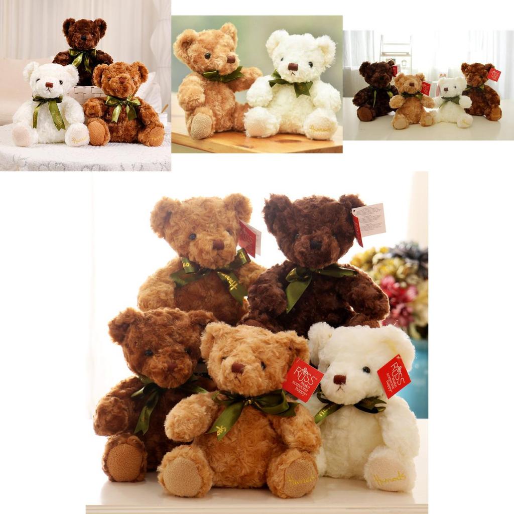 Adorable 7-inch Teddy Bear Plush Toy With Soft Coral Fleece Small Huggable Teddies