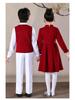 Children's New Year's Red Performance Costume for School Speech and Poetry Competitions