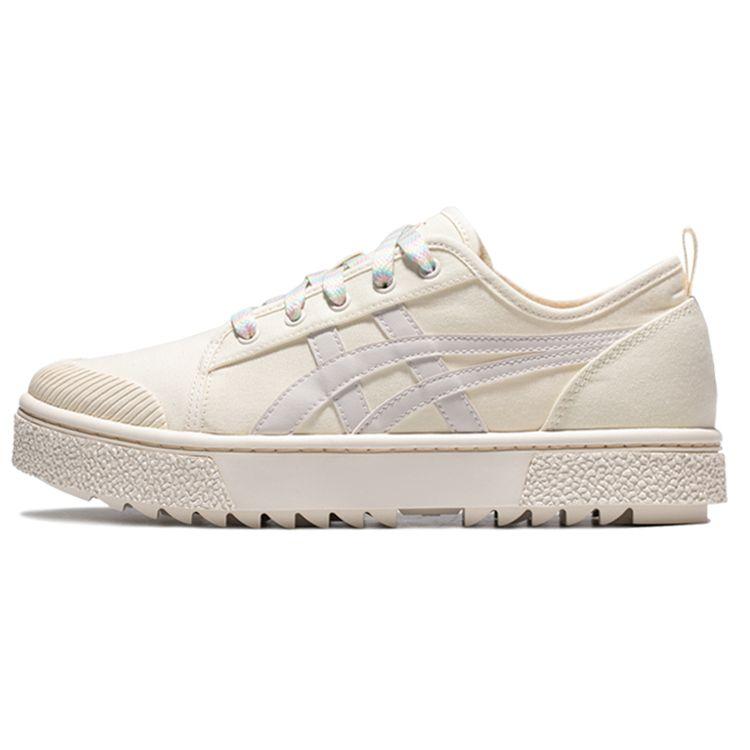 Asics Court Trail Canvas Comfortable Low-Top Sneakers Women sneakers Off-White 1203A147-750