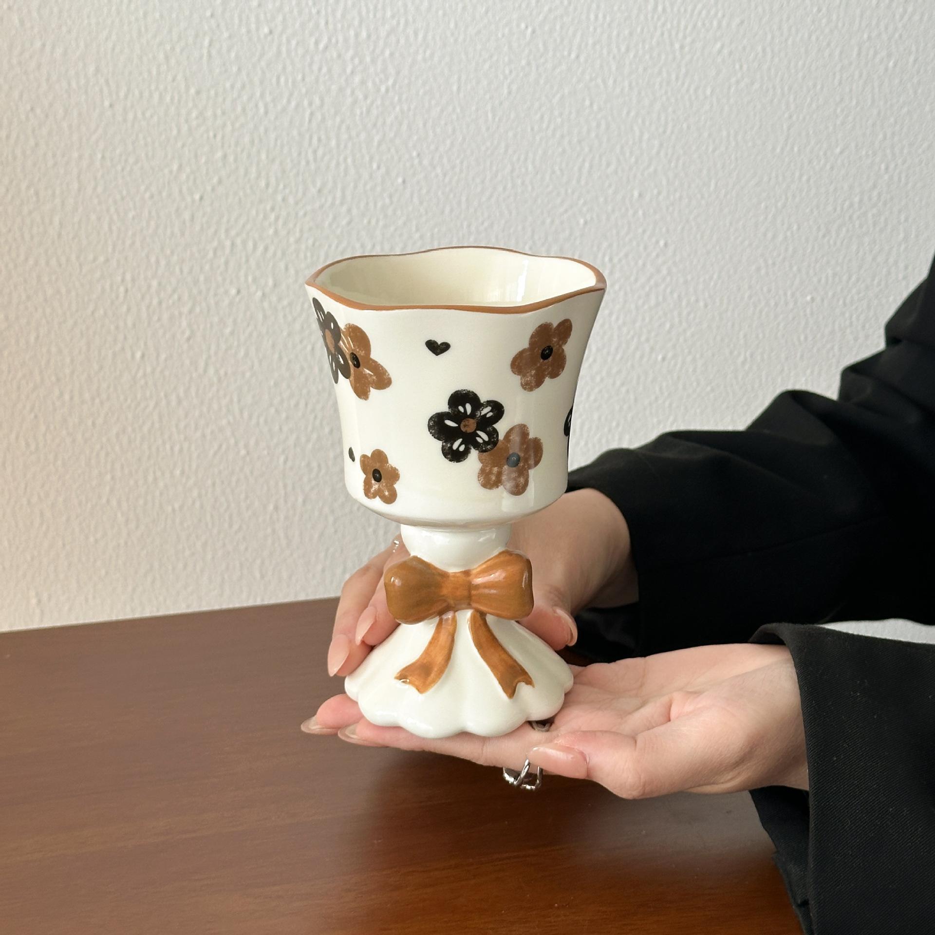 

Retro Niche Design Water Cup Ceramic Mug Girls Cup Practical Birthday Gift Souvenir High Value 301-400ml