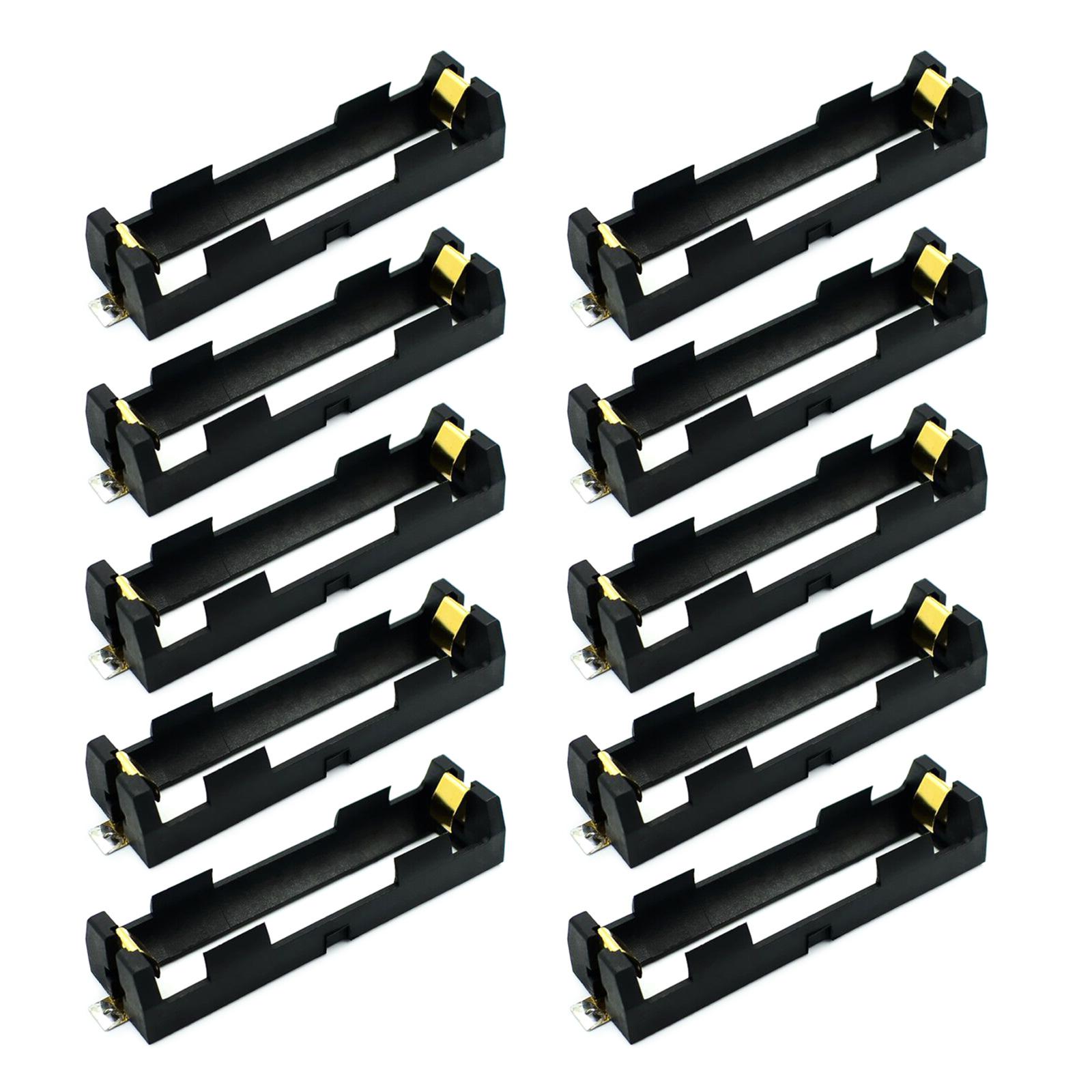 

Heavy Duty 18650 Battery Clip Organizers Case Pack of 10 With Screw Mount Suitable for LED Light and Electronic Projects 1