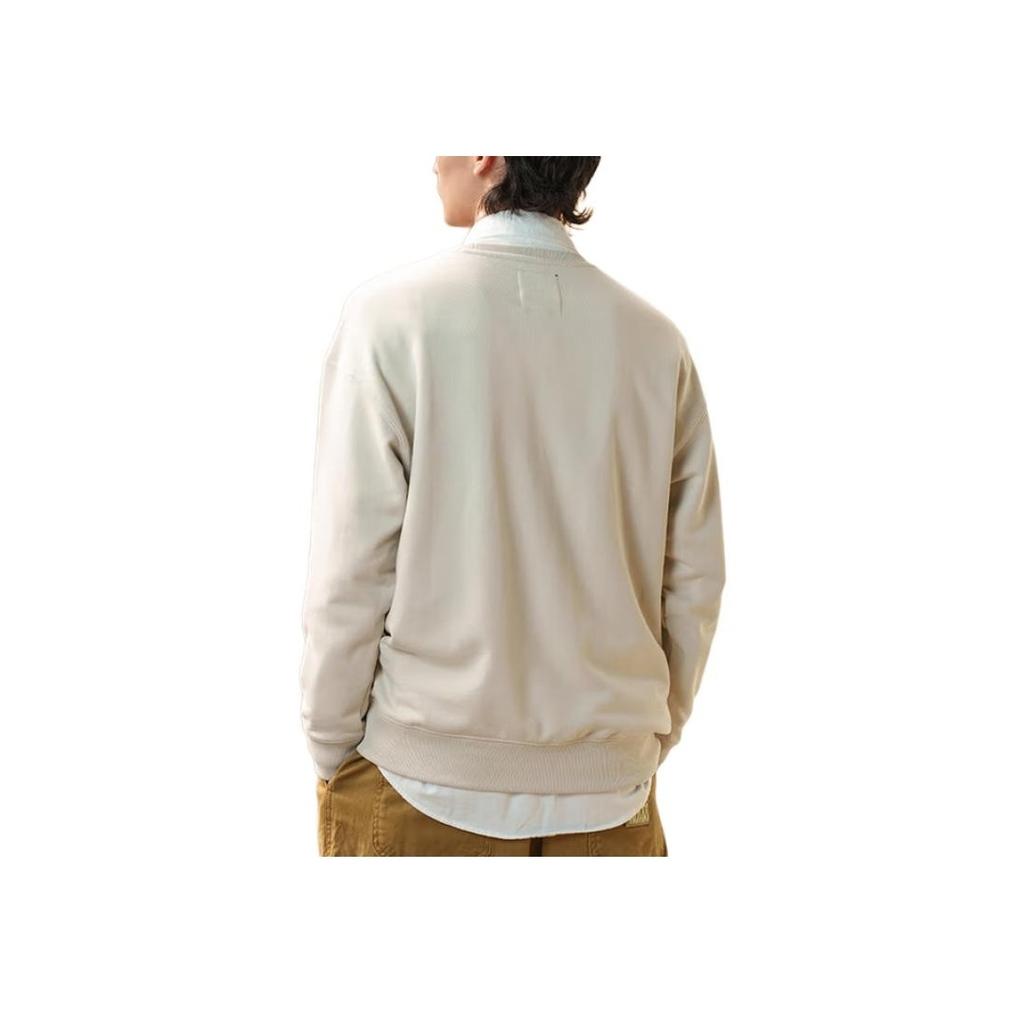 Vans Pullover Crewneck Skateboard Logo Long Sleeve Sweatshirt Unisex Sweatshirt Oatmeal VN000P352N1