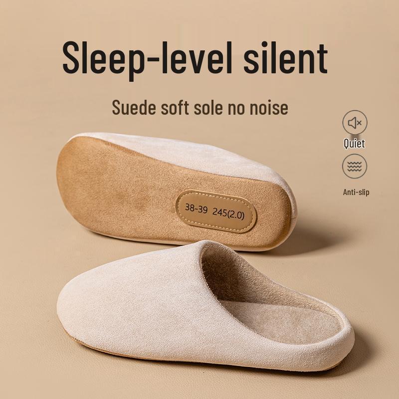 Damskie Japońskie Ciche Antypoślizgowe Bawełniane Kapcie Domowe - Lekkie, Oddychające, Miękka Podeszwa na Wiosnę i Jesień