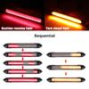 Auto Headlight Sequential Strip Car Streamer Flow Day Light Universal Car DRL Daytime Running Light Car Styling LED Turn Signal Light 2 Pcs/set