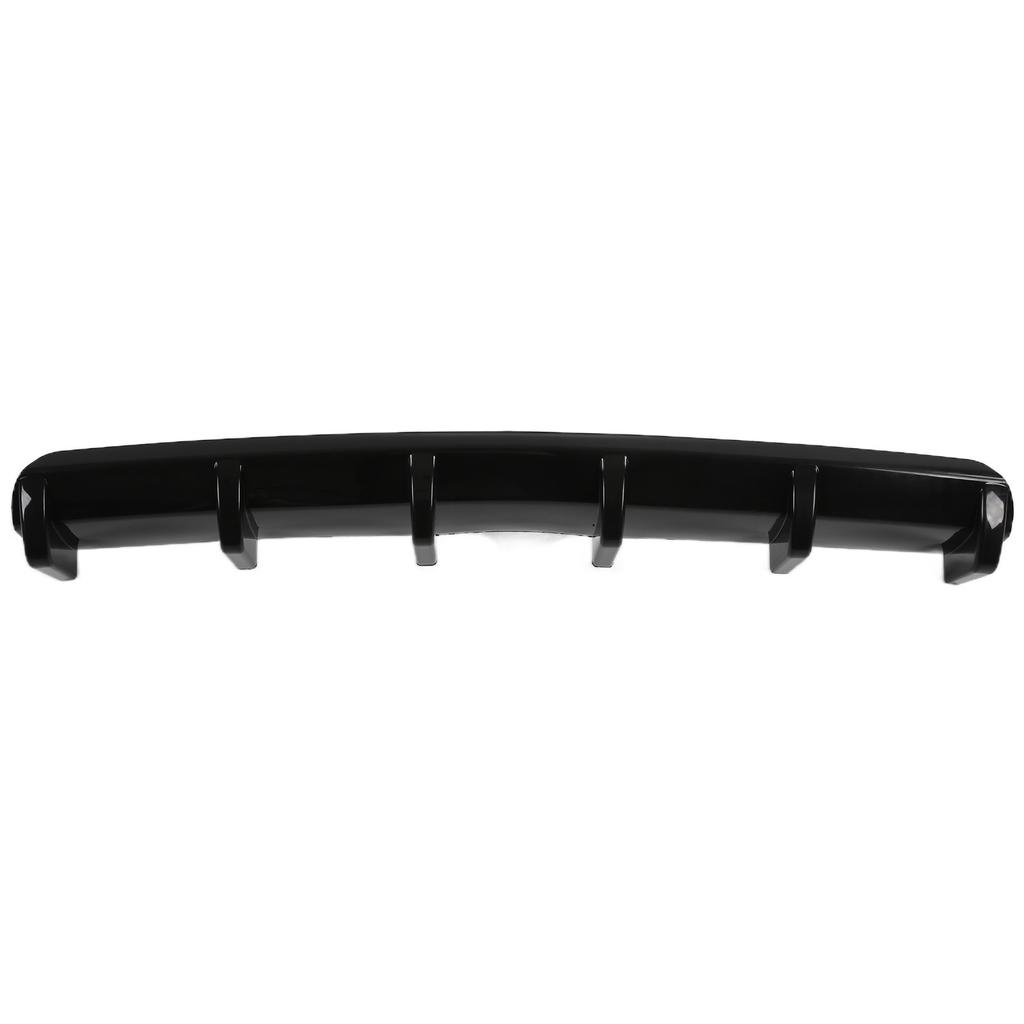 Rear Bumper Diffuser Fin Spoiler Chassis Splitter Glossy Black Aerodynamic Accessory Universal for Car