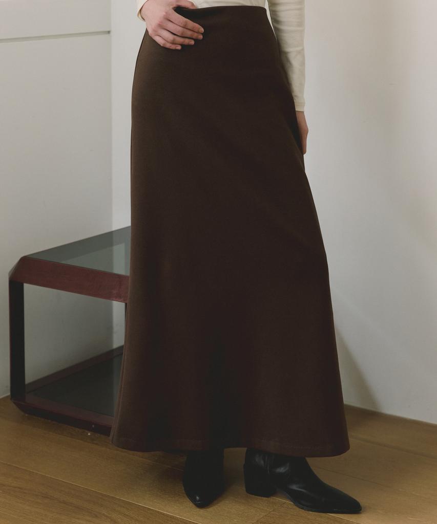 Riorg Coc Flare Long Skirt Brown