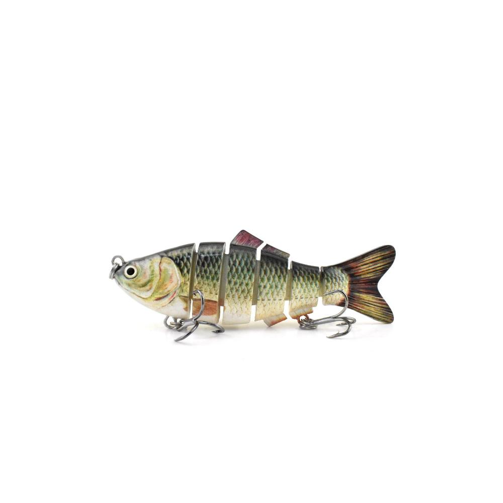 Multi Joint Bait, Suitable for Barracuda, Perch, and Salmon Perch, Equipped with Three Hooks (Type B) for Freshwater and Saltwater