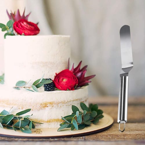 Stainless Steel Cream and Cake Spatula with Palette Knife, Slicer, Scoop, Strainer, Jam, and Other Confectionery Tools. Perfect for Professional Bakin