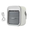 Mini Air Conditioner Portable Air Cooler Small 3 Speeds Cooling Fan with 7 Colors LED Light for Home Indoor Office