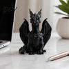Realistic Fantasy Creature Decor 3D Printed Dragon Statue, Winged Figurine, Mythical Creative Desktop Ornaments Sculpture, Home Office Desk