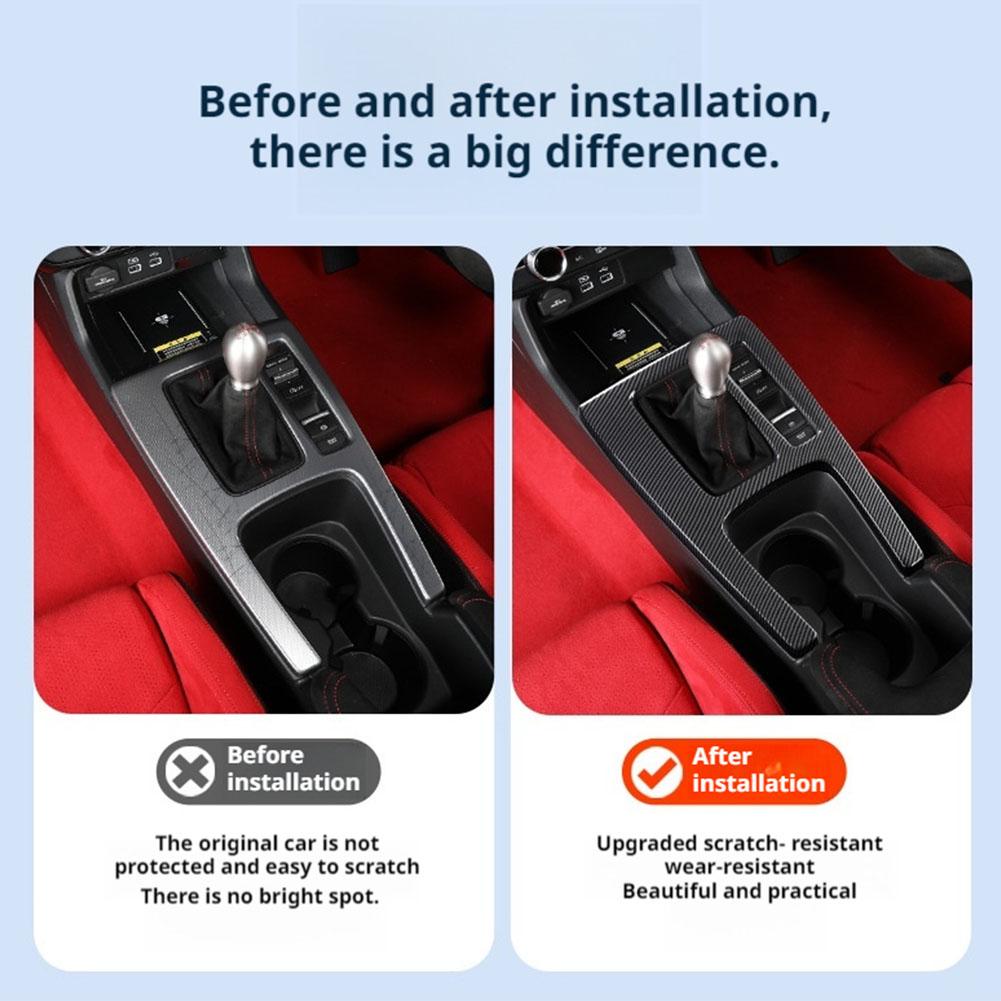1pc NOUVEAU pour TYPE R FL5 Transmission Manuelle Panneau de Décoration Autocollant de Contrôle Central Accessoires de Levier de Vitesse de Contrôle Central